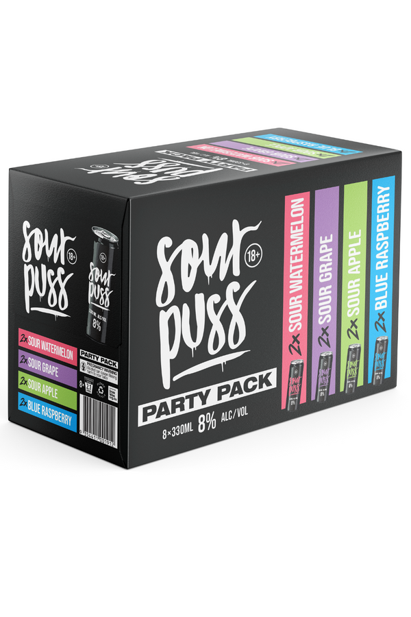 Sour Puss RTDs Mixed 8 pack 8% abv