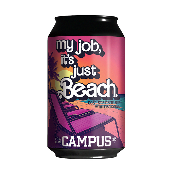 Campus Brewing My Job, It's Just Beach Gose 375mL Cube (16)