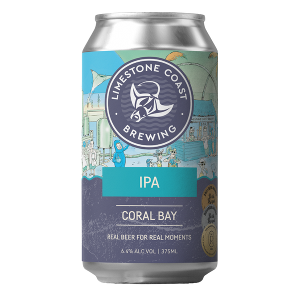 Limestone Coast Brewing Coral Bay IPA 375mL Cube (16)