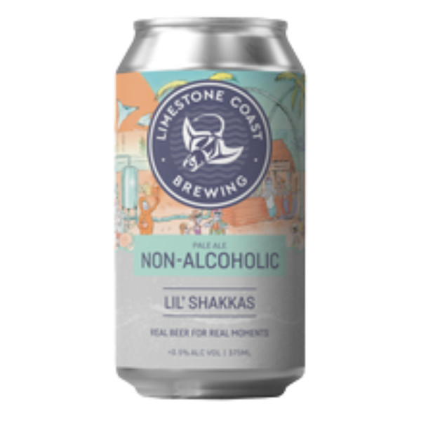 Limestone Coast Brewing Lil Shakka's Non Alc Pale Ale 375mL Cube (16)