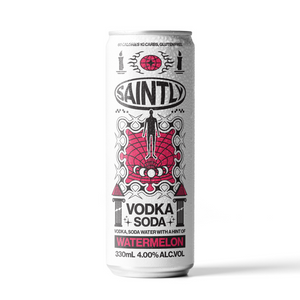 Saintly Vodka Soda Watermelon 4% 24 Carton