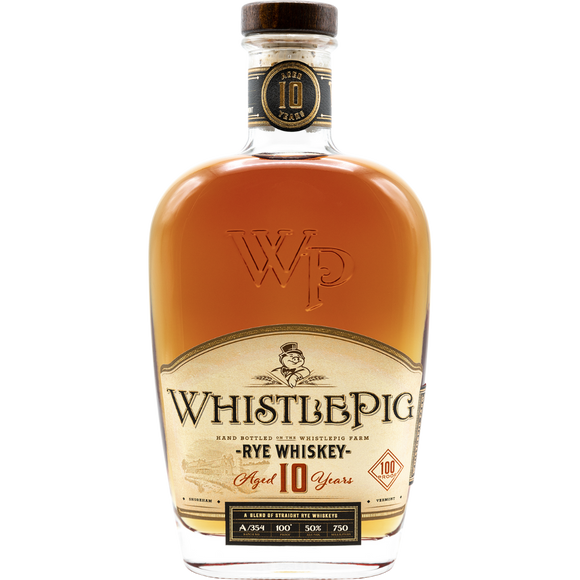 WhistlePig 10 Year Old Rye Whiskey 700ml