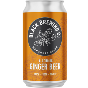 Black Brewing Co Ginger Beer 375ml Can Cube (16)