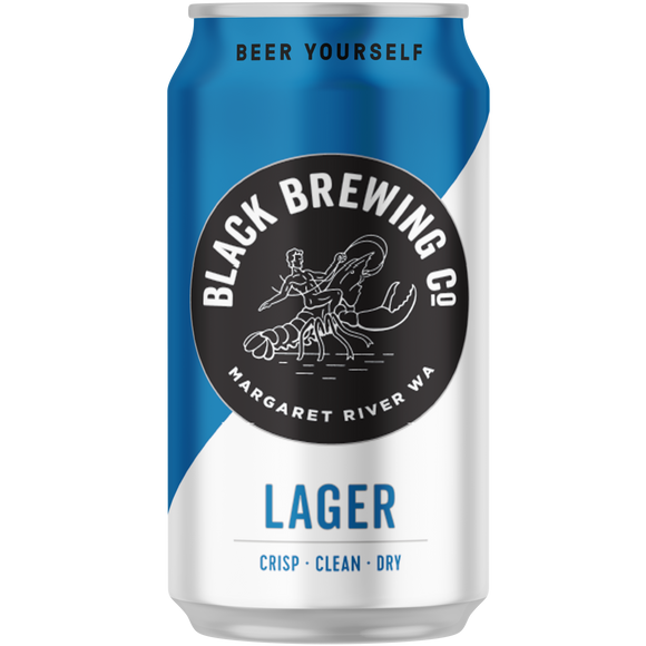Black Brewing Co Lager 375ml Can Cube (16)