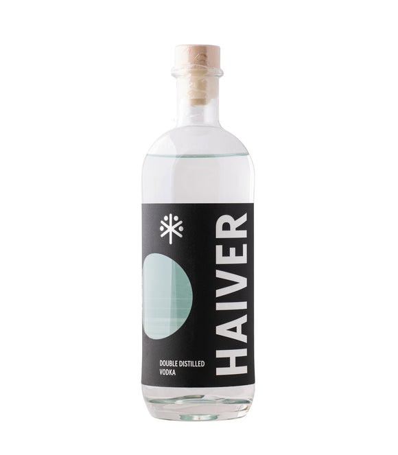 HAIVER Spirits Co. Double Distilled Vodka 700ml Bottle