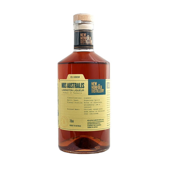 New Norfolk Mos Australis Lamington Rum Liqueur 700ml Bottle