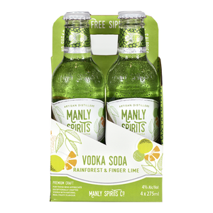 Manly Spirits Rainforest Lime Vodka Soda 275ml